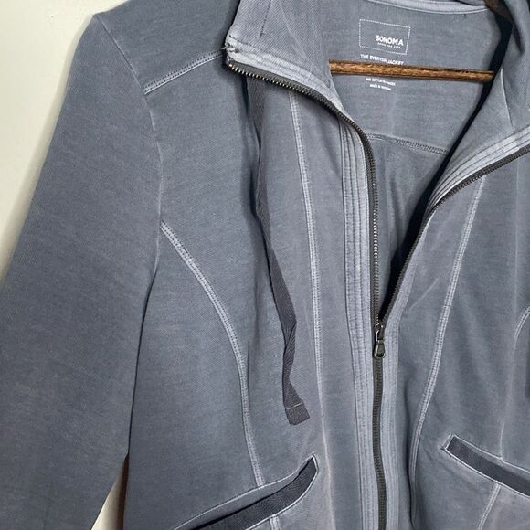 NWT Women’s Solid Gray Zip Front Jacket Size XXL - Picture 5 of 8